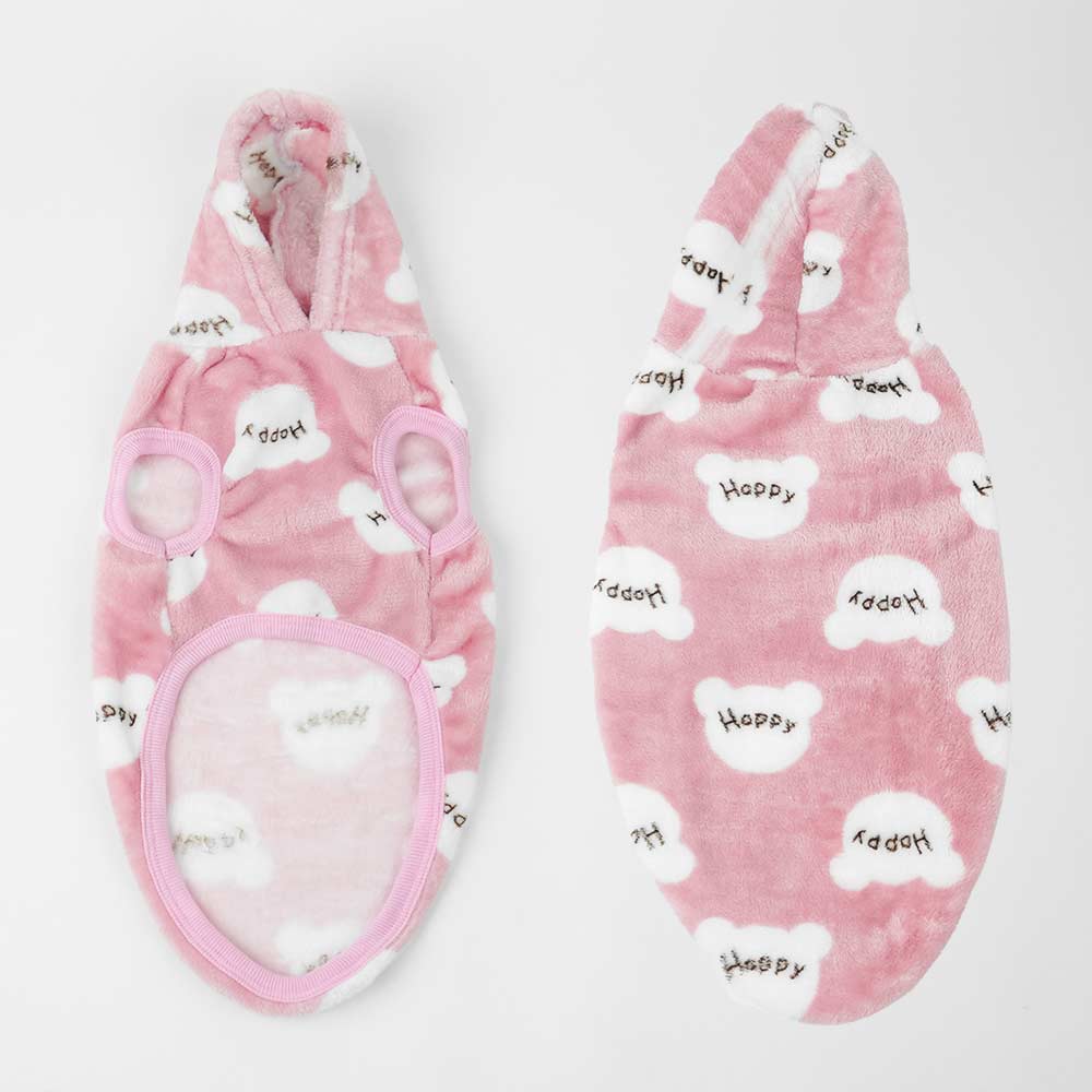 Happy Bear Pet Hoodie -Pink🌸🎀🐾
