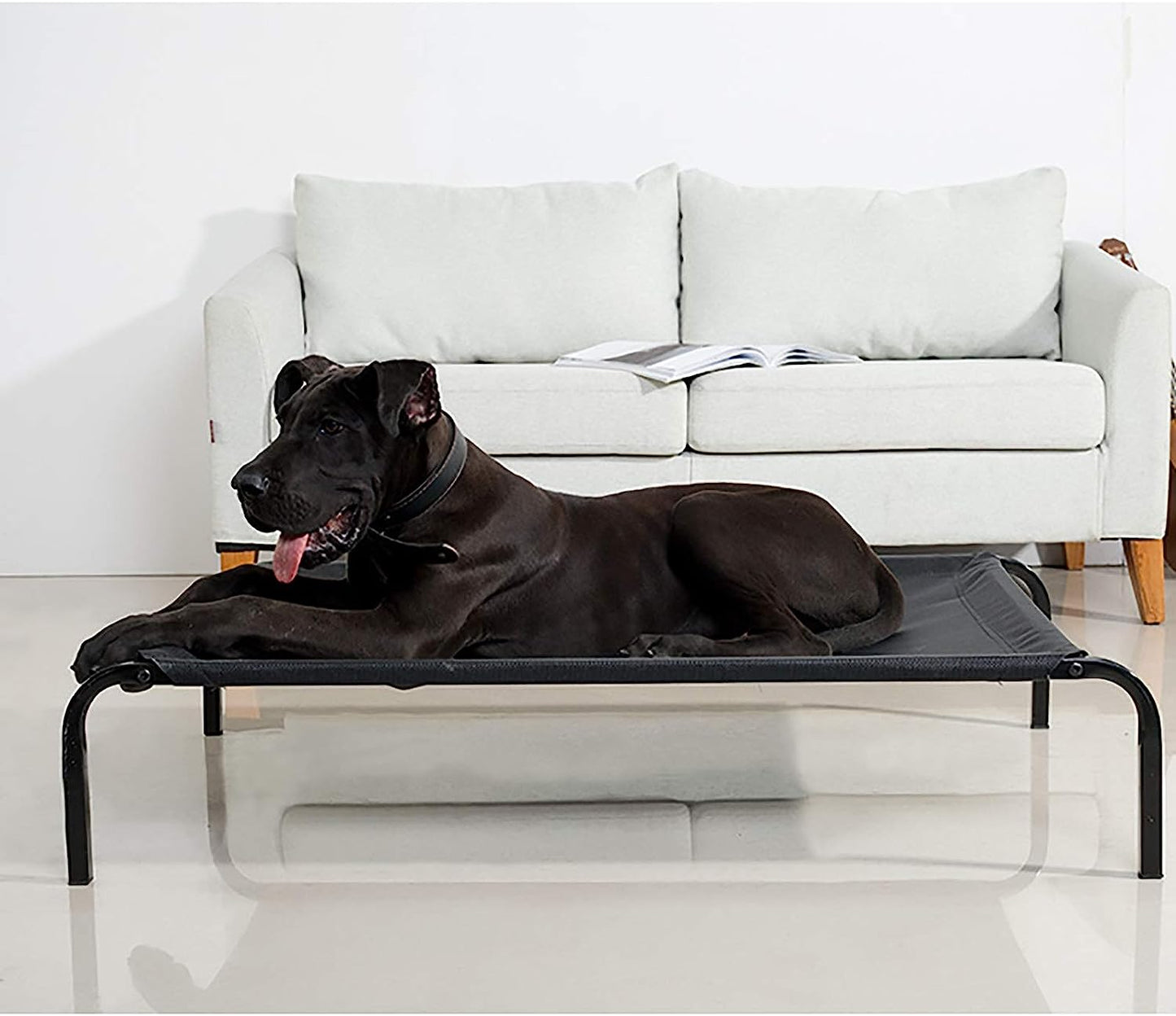 Elevated pet bed for cats and dogs