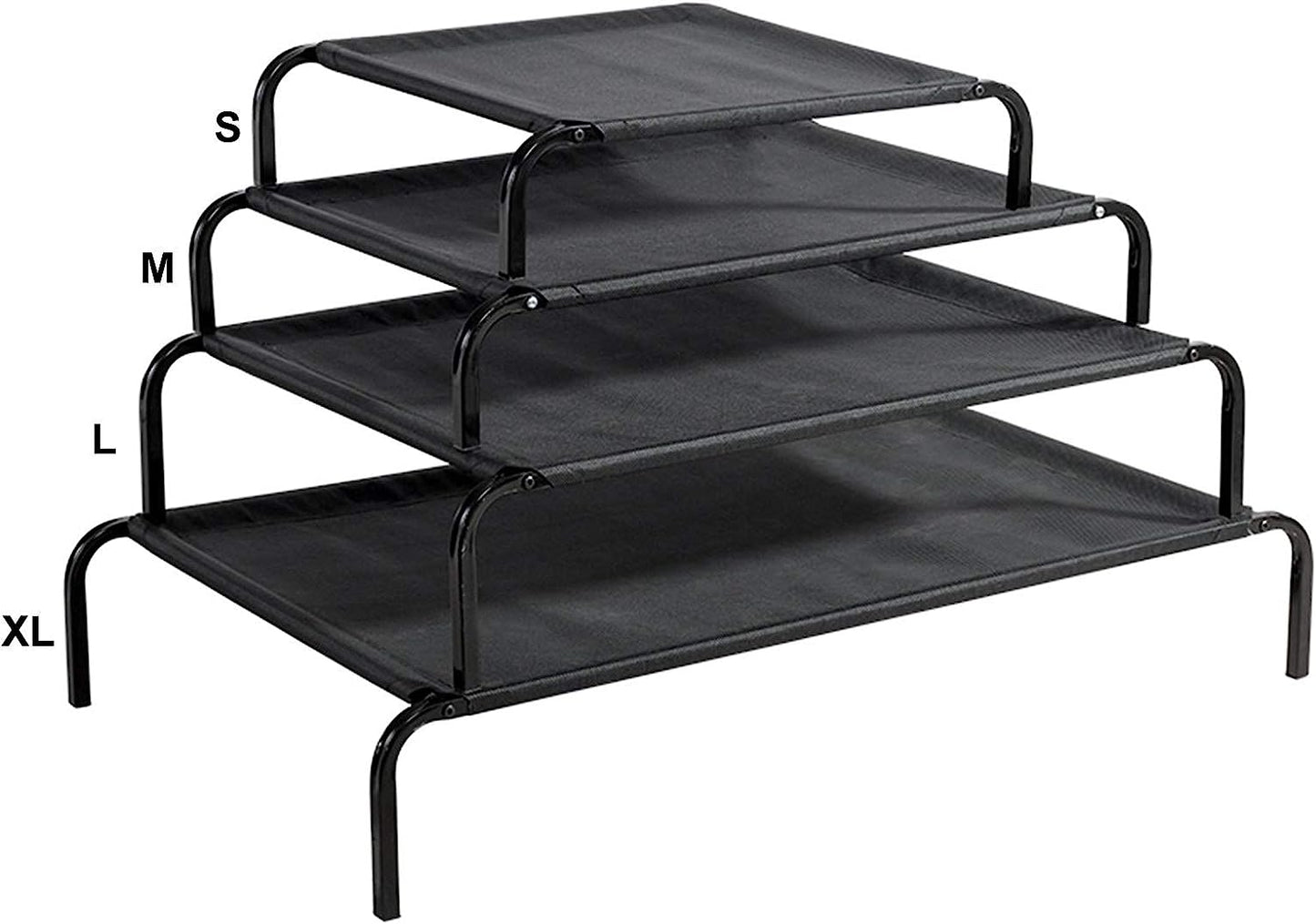 Elevated pet bed for cats and dogs