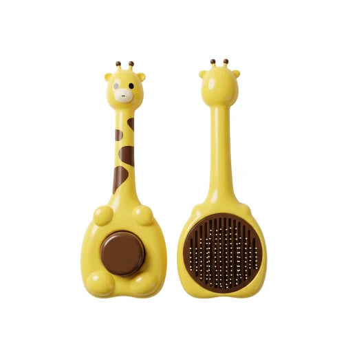 Purry Pet Grooming Brush - Button Press cute Design