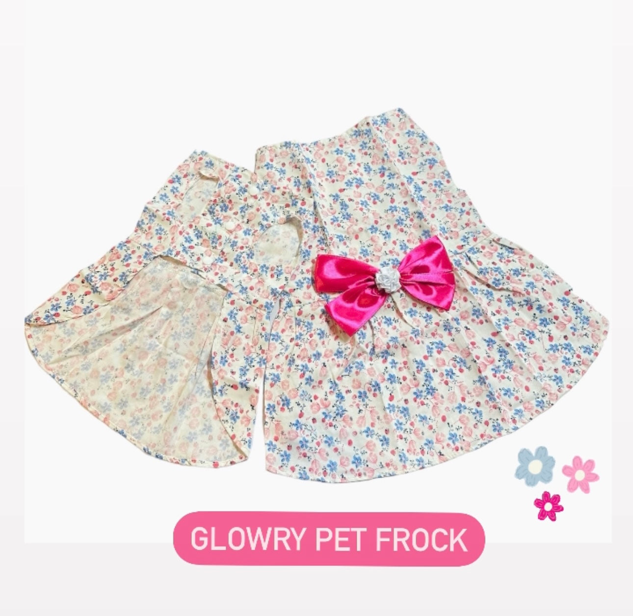 Glory pink pet frock 🌸
