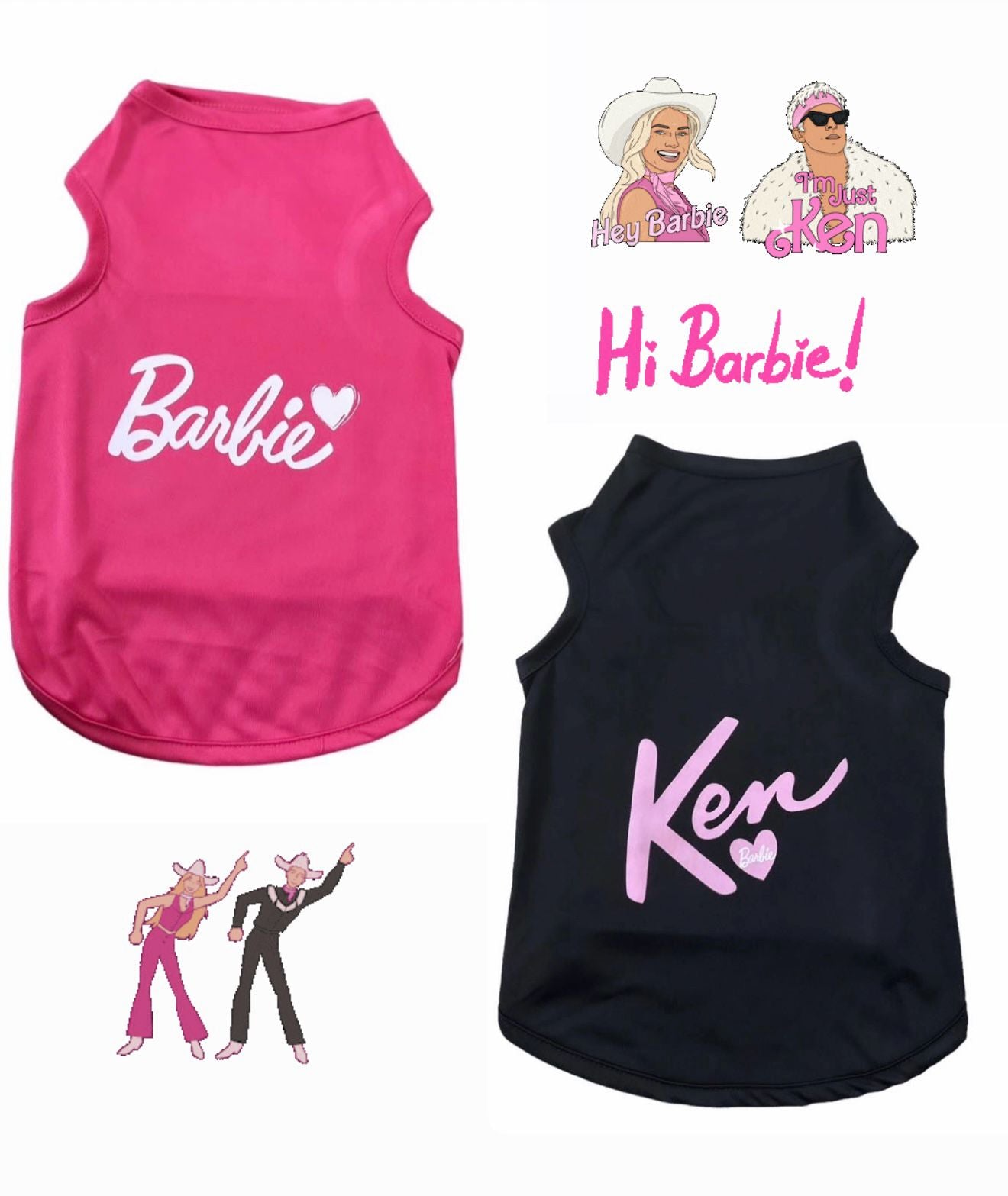 Barbie and Ken Pet Shirt ππ€