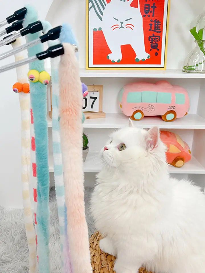 Fluff Caterpillar toy stick đ