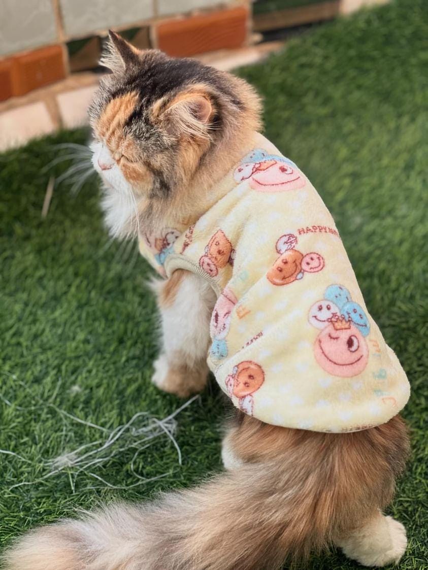 Happy Faces Pet Sweater -Yellow 😊😉