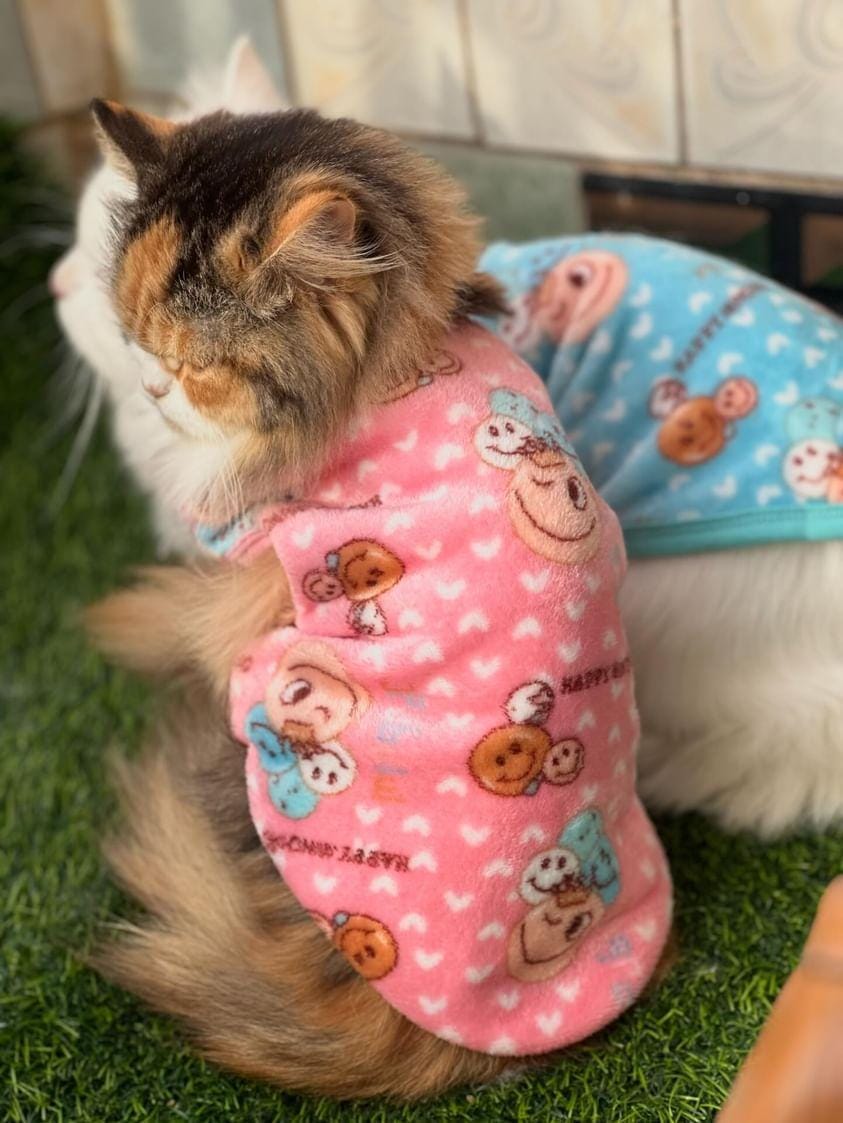 Happy faces Pet Sweater -Pink 😊☺️