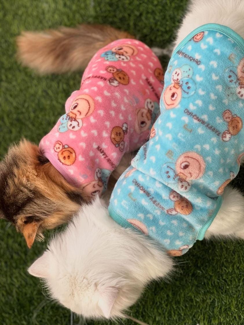 Happy Faces Pet Sweater -Blue 😊😉