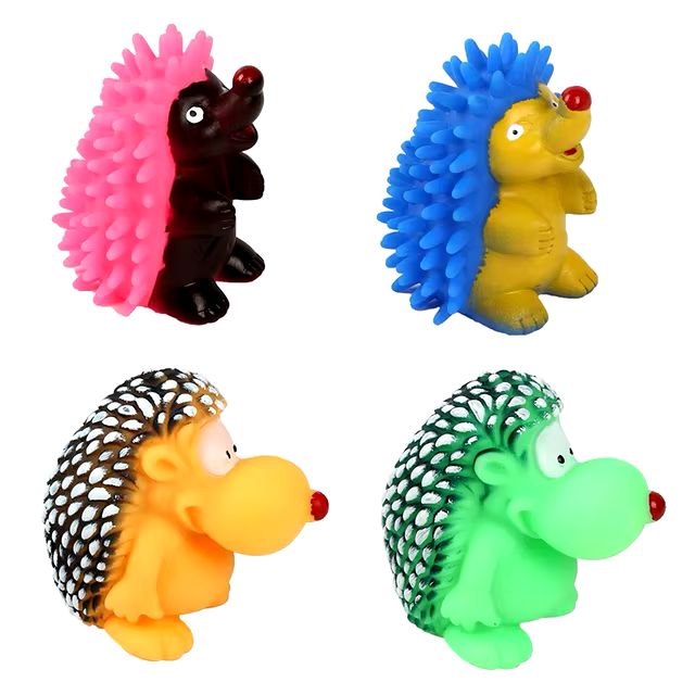 Hedgehog- squeaky rubber dog toy 🧸