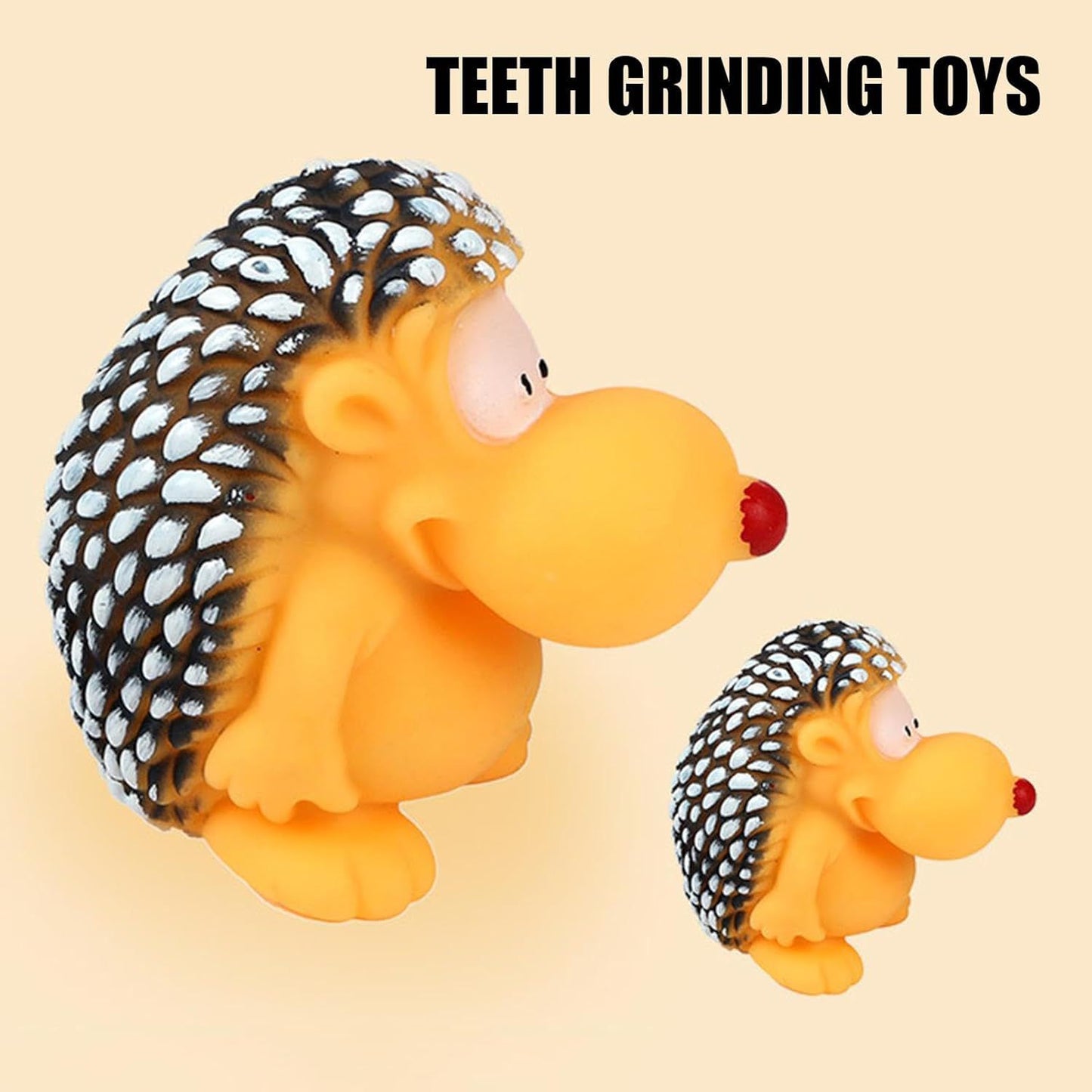Hedgehog- squeaky rubber dog toy 🧸
