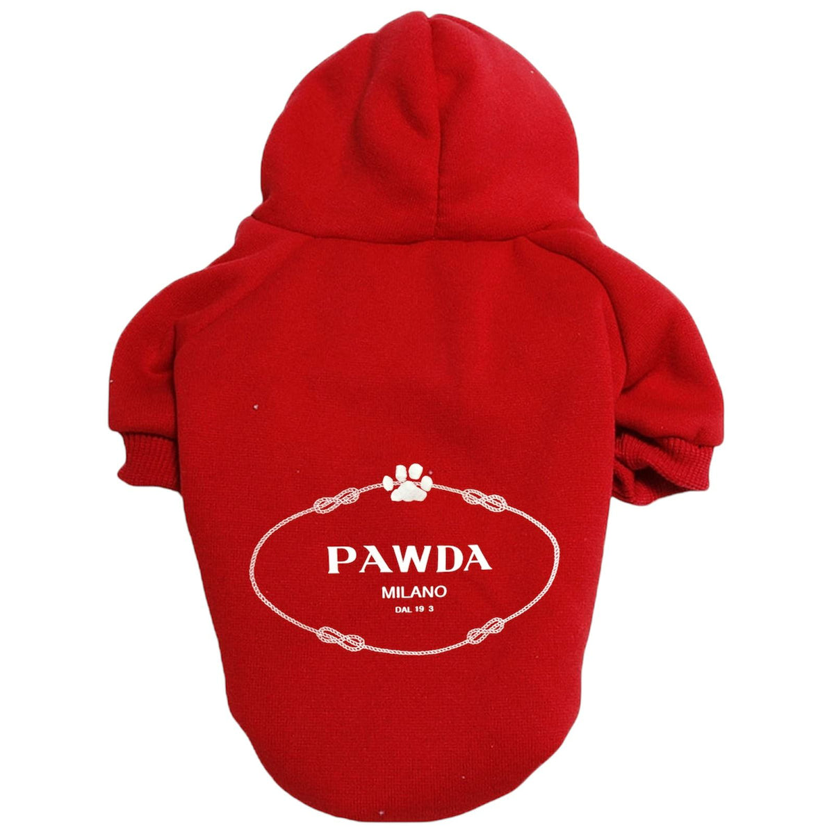 Pawda Milano Pet Hoodie - Red ❤️🐾
