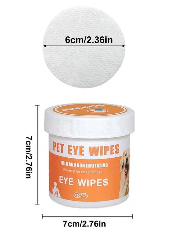 Pet eye wipes - 130pc