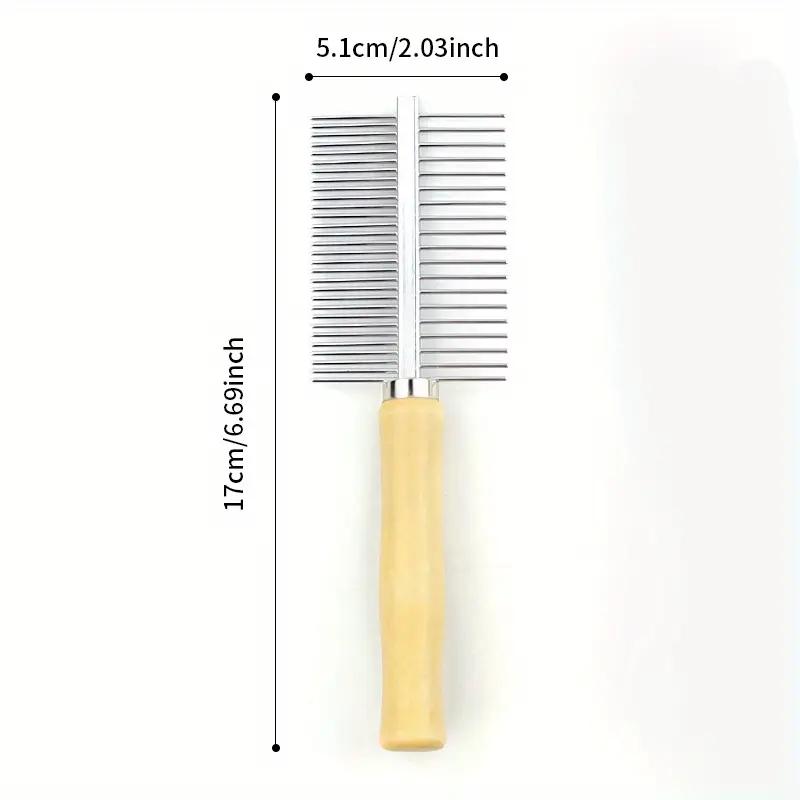 2 in 1 stainless steel pet comb detangler