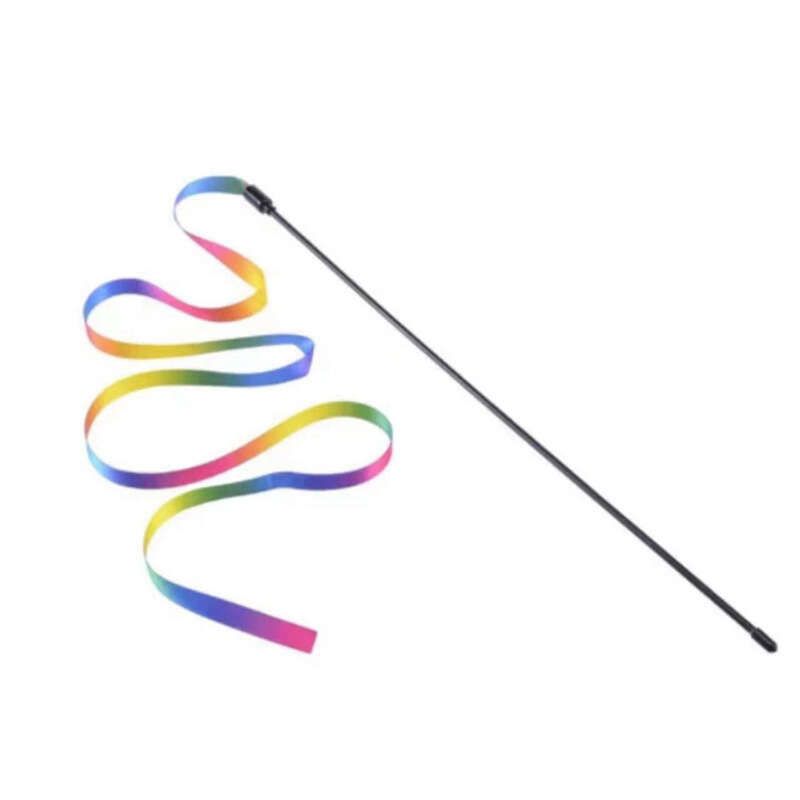 Rainbow cat toy stick 🌈