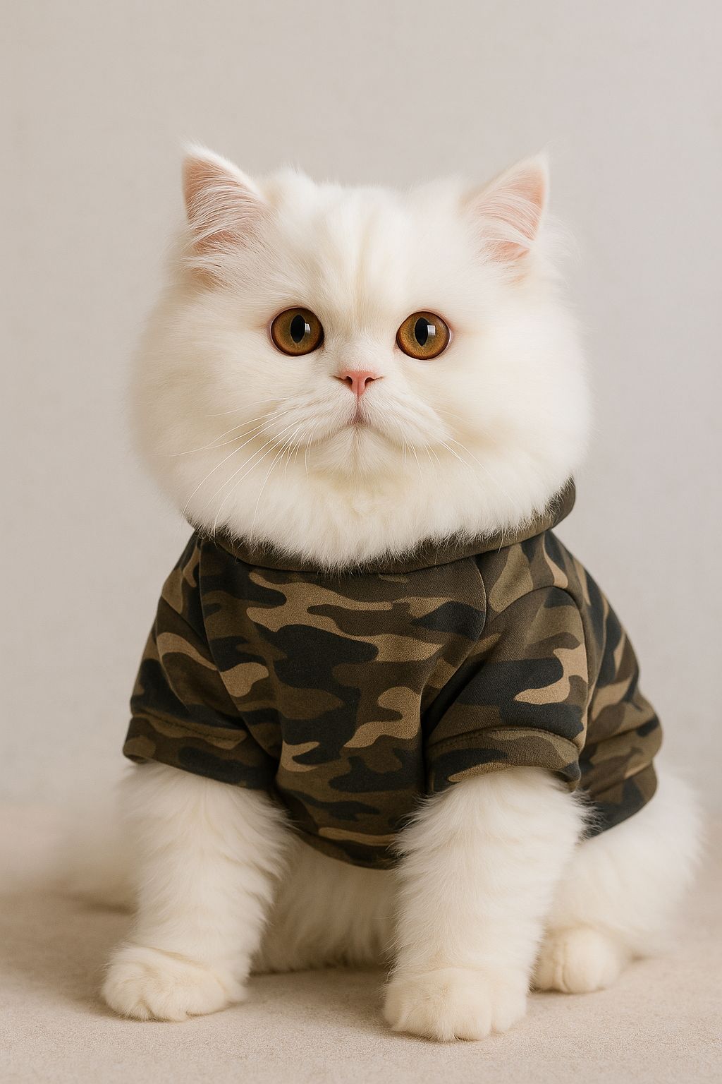 Camouflage Pet Hoodie – Brown 🐾