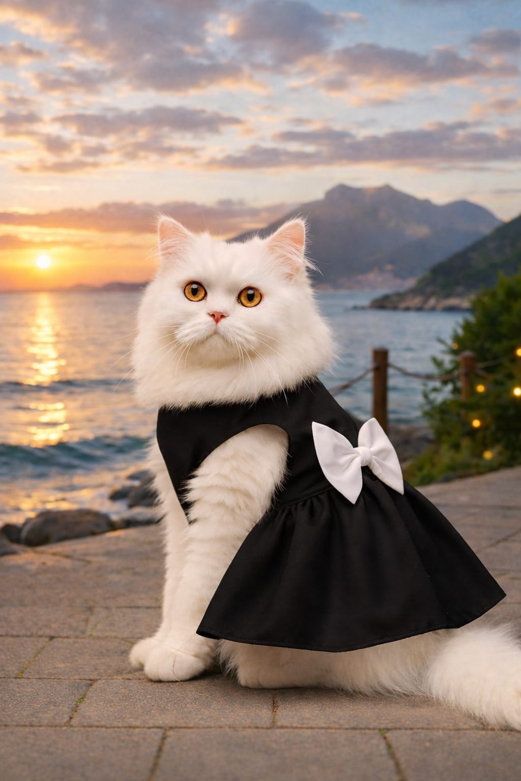 Midnight Pearl Pet Frock 🖤✨