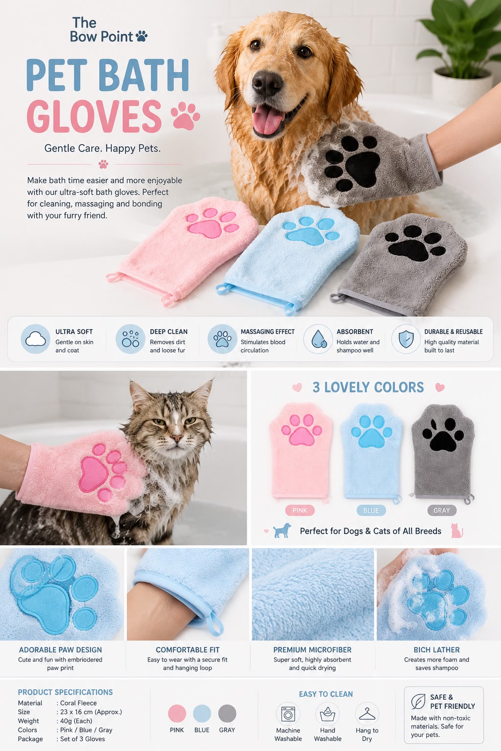 Paw bathing glove πΎπ«§π§Ό