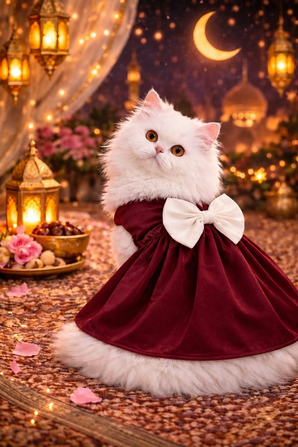 Royal Burgundy Pet Frock ๐ ๐ธ