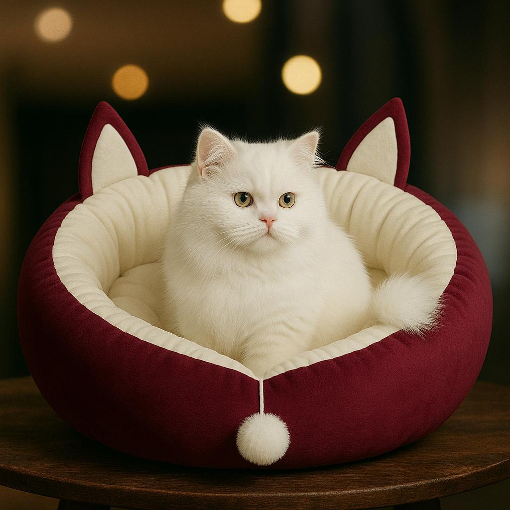 Cat ear Pet Bed with Tail