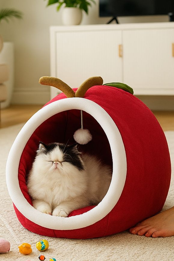 Red apple pet house 🍎