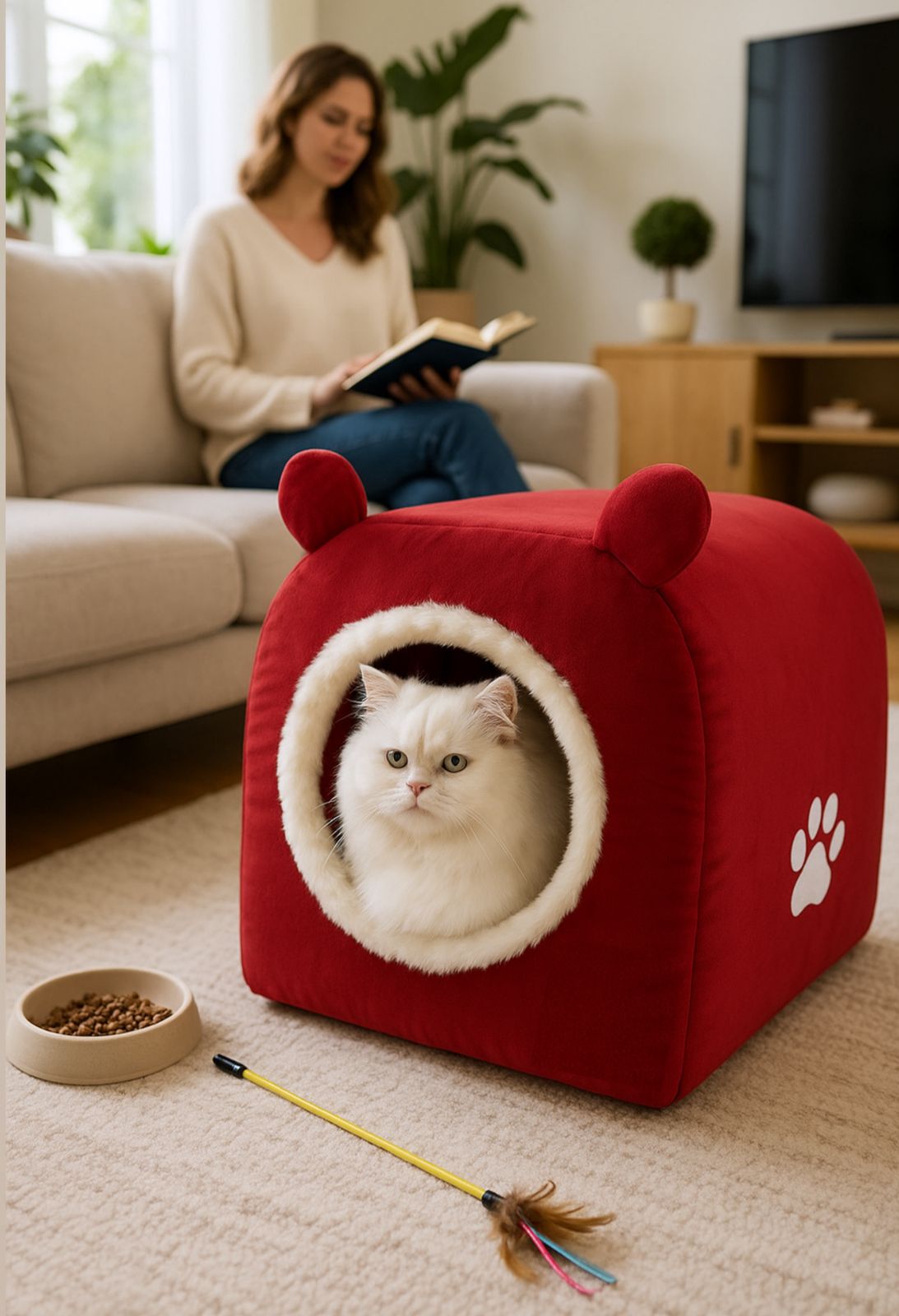 Cute ears pet house – XL – Free Shipping
