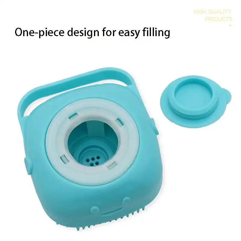 Pet Bath Glove | Easy pet cleaning | Shampoo container