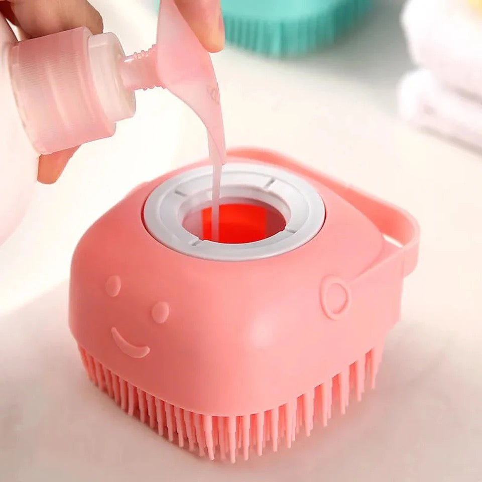 Pet Bath Glove | Easy pet cleaning | Shampoo container