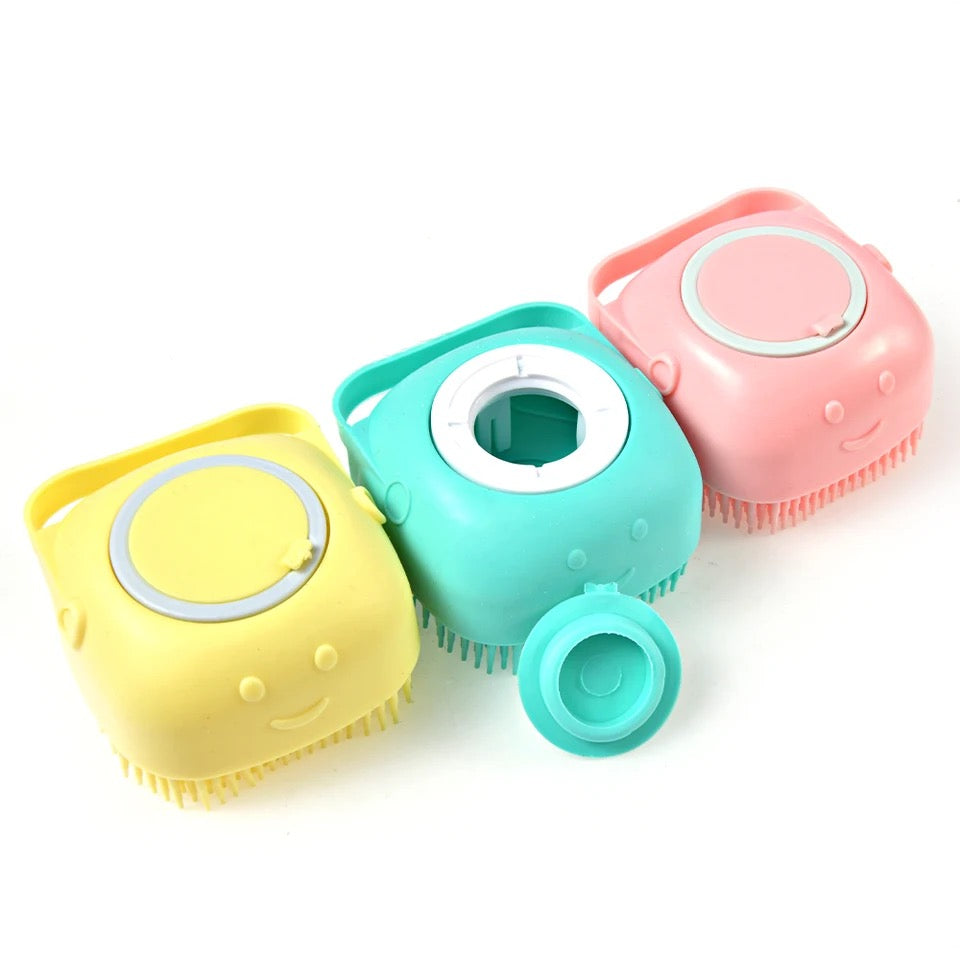 Pet Bath Glove | Easy pet cleaning | Shampoo container