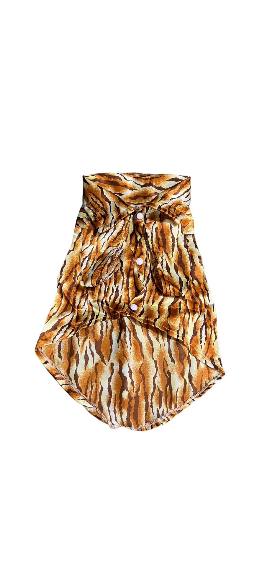 Leopard collar pet shirt 🐯