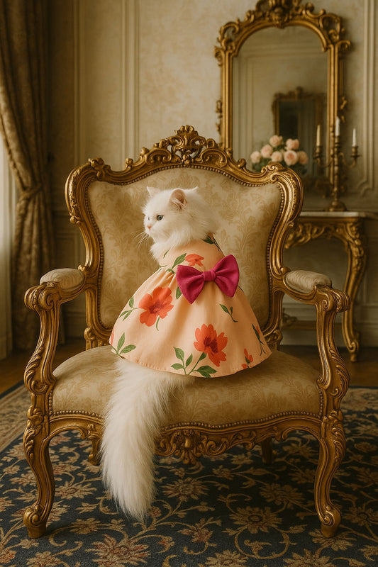 Peach blossom pet frock πΊ