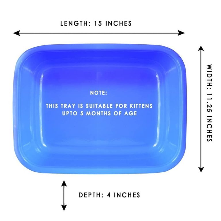 Pet Litter tray for Kittens (upto 4 months) – with Free scoop