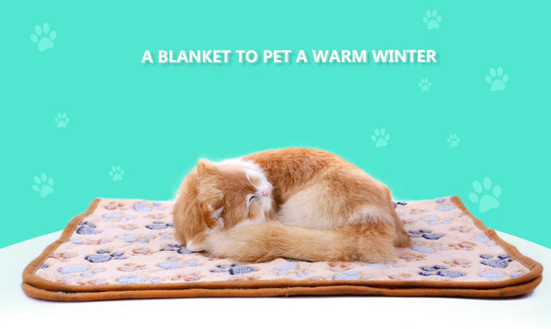 Pet Blanket paw printed.