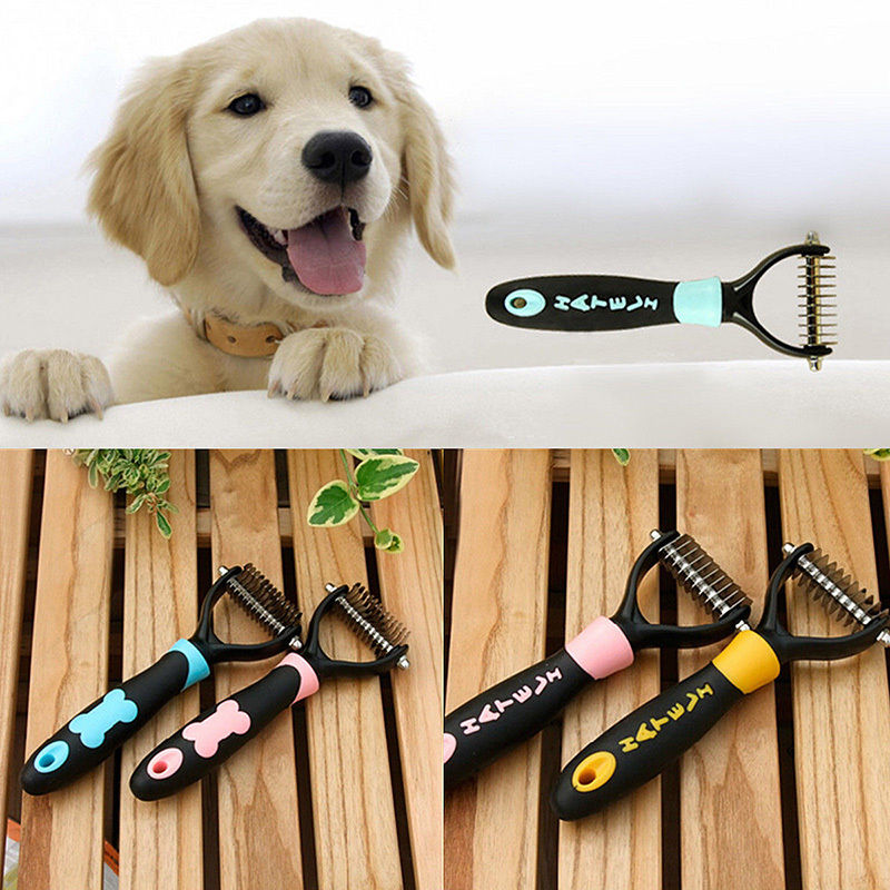 Pet hair demitting comb