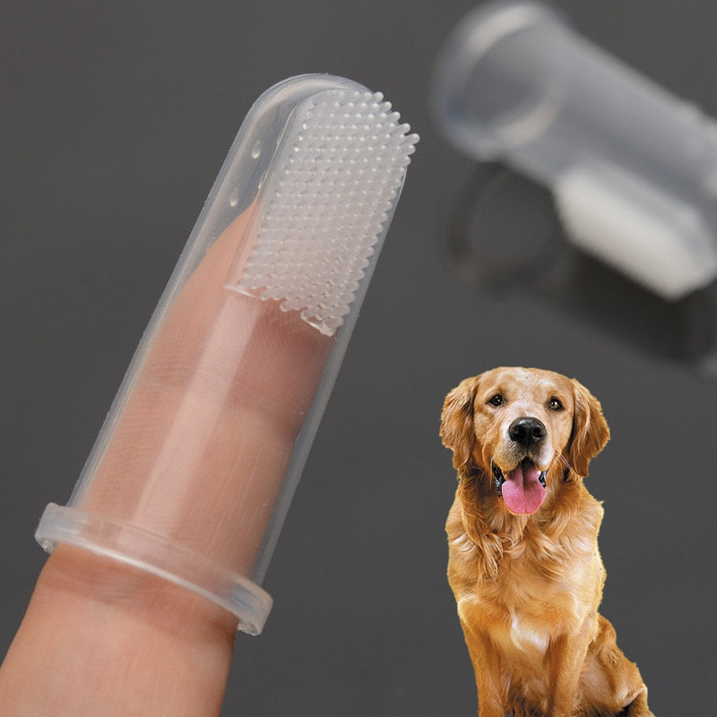 Soft Silicon Finger Pet Tooth Brush