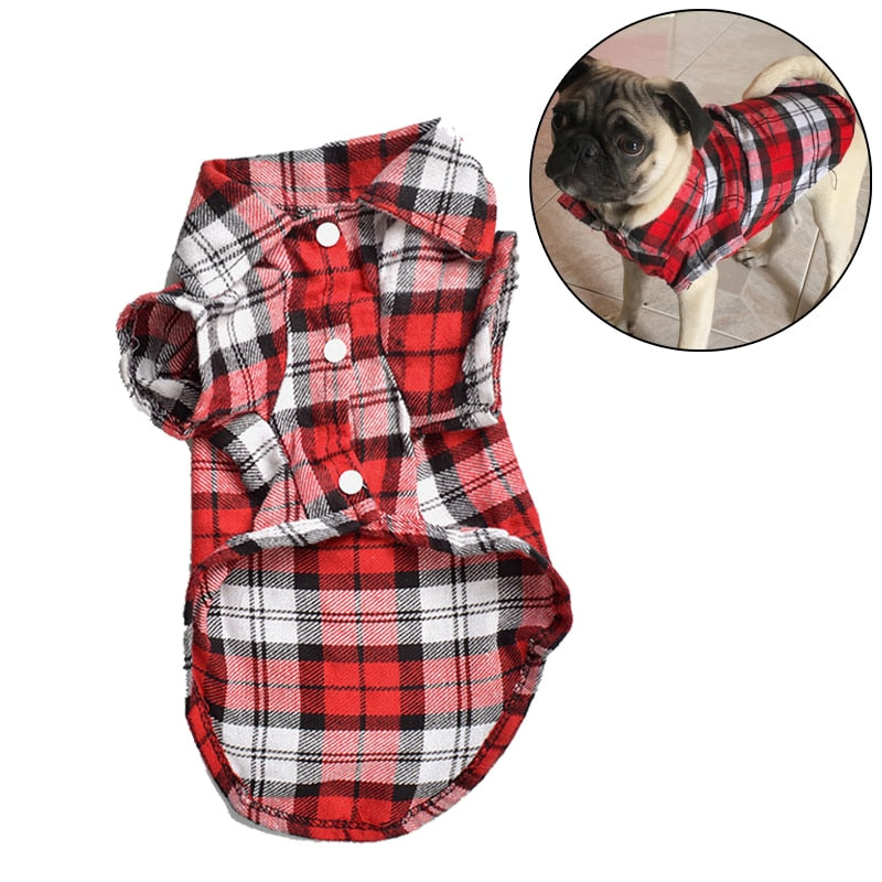 Grid Pet shirt- Spring.