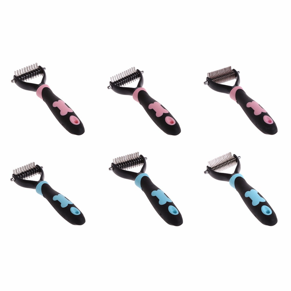 Pet hair demitting comb