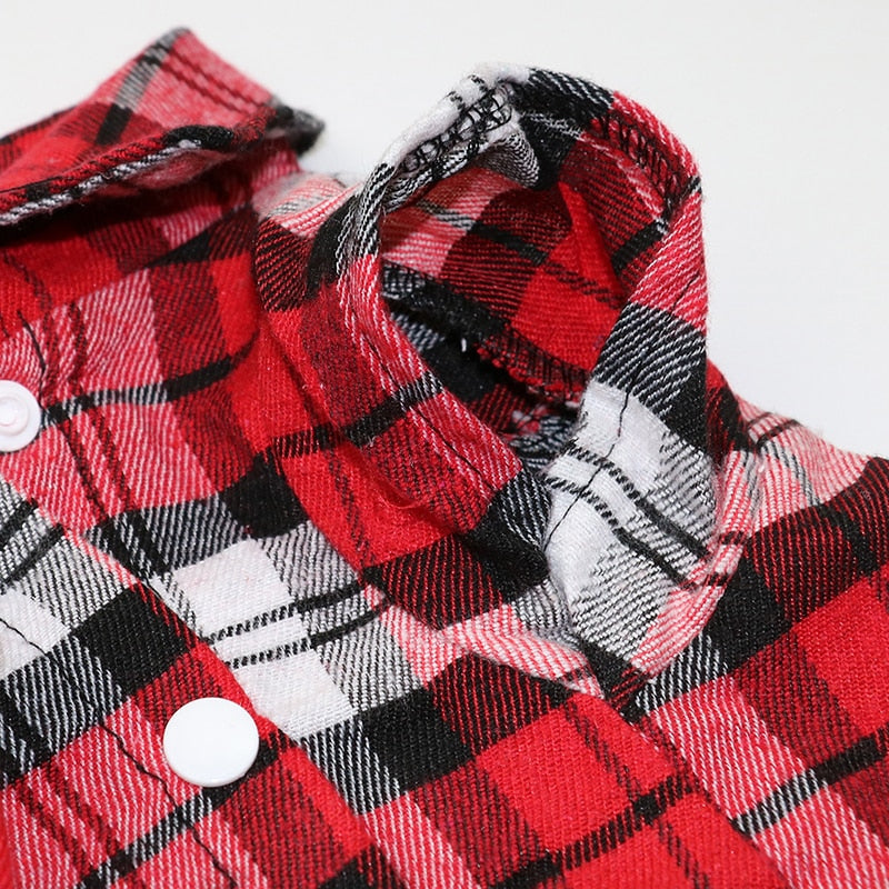 Grid Pet shirt- Spring.