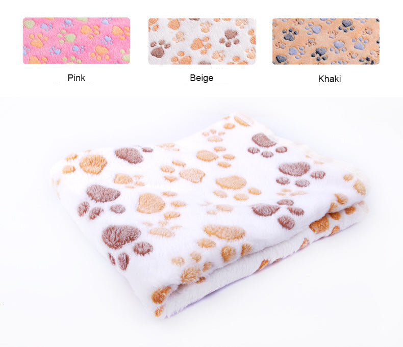Pet Blanket paw printed.