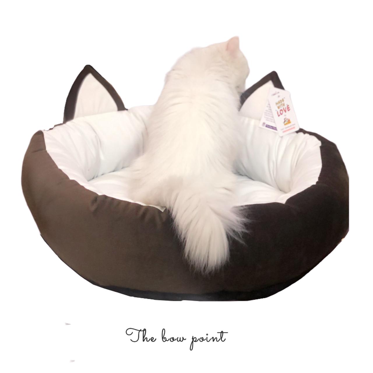 Cat Ears Pet Bed with Tail_