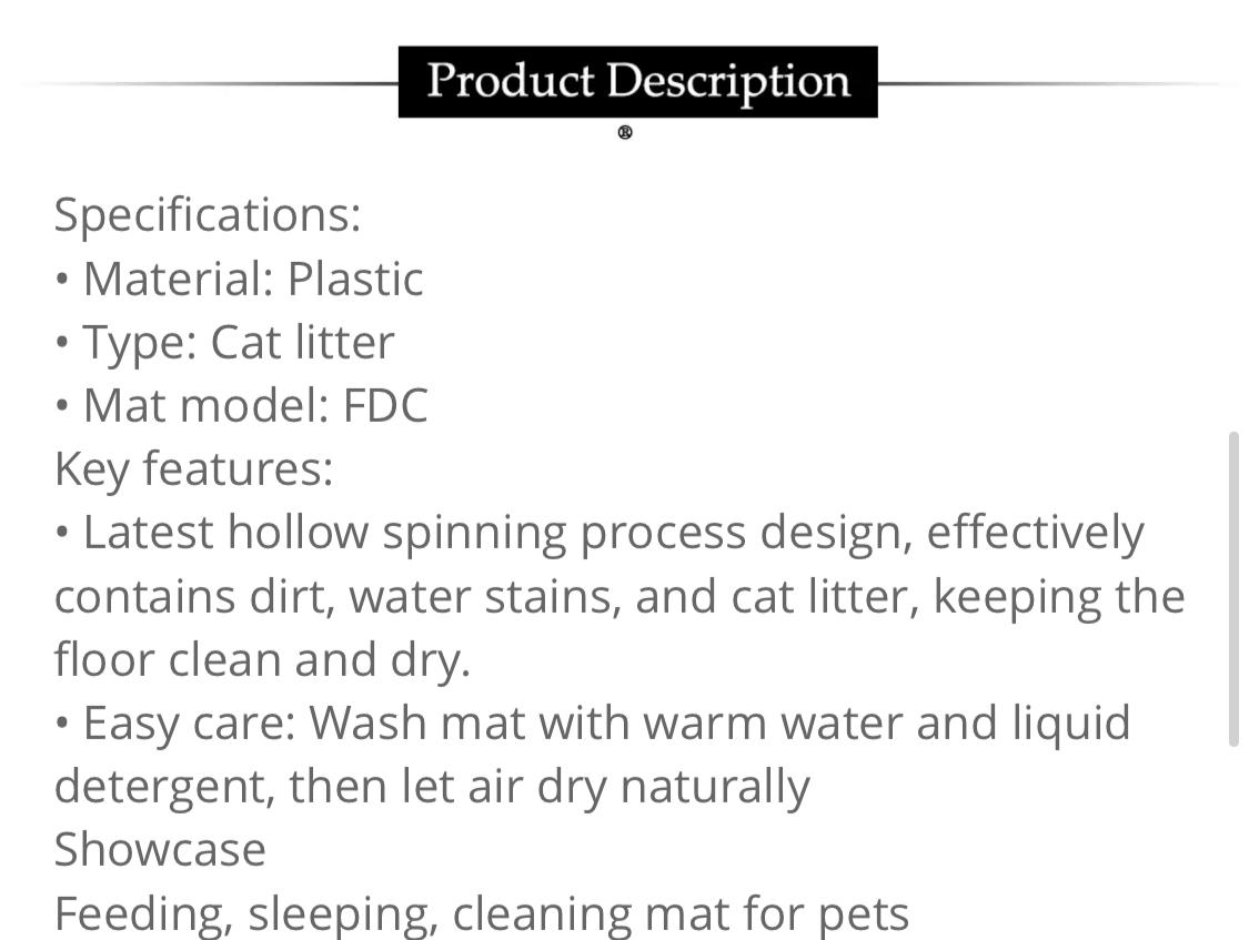 Pet Paw Cleaning Mat