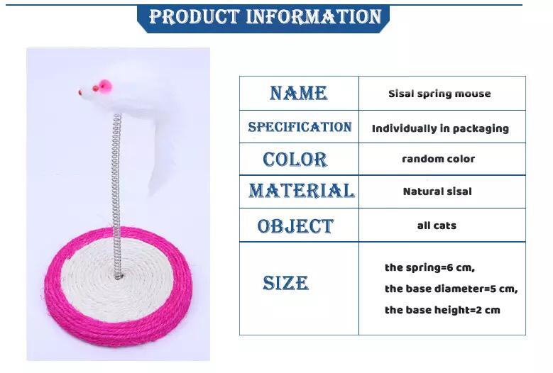 Sisal Spring Mouse Toy