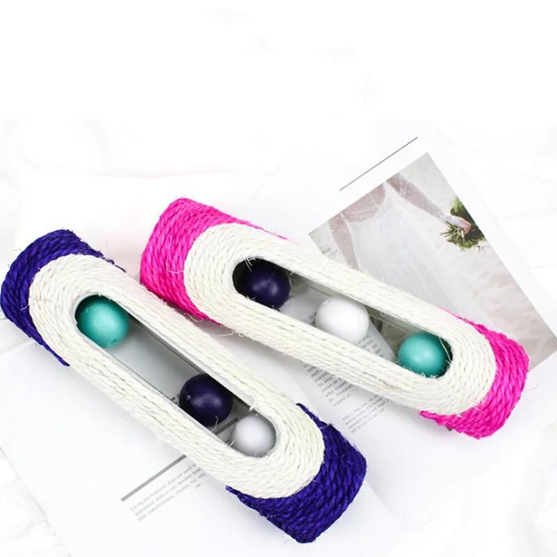 Rolling balls cat scratcher