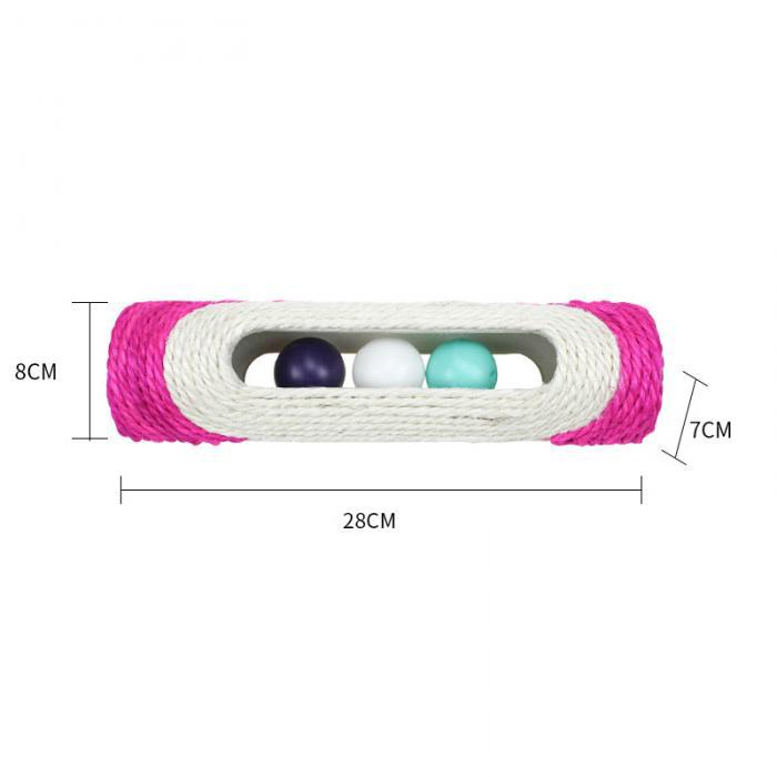 Rolling balls cat scratcher