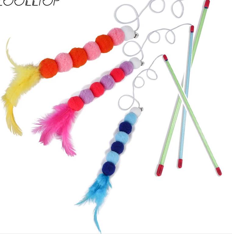 Caterpillar pet toy stick š
