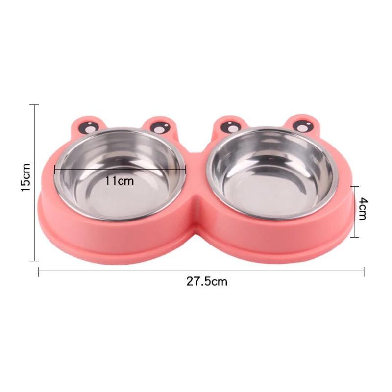 Frog shape pet food bowl