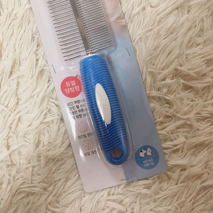 Bluey Pet comb - double sided stainless steel