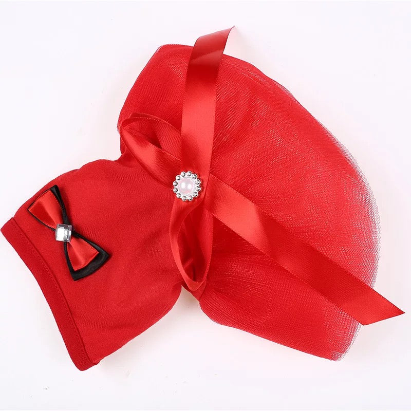 Lexa pet frock - red | Winter