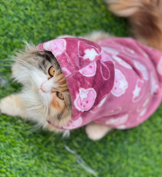 Starberry pet hoodie - Maroon 🌟🍓🍇