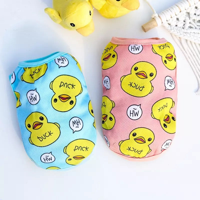 Duck pet shirt - pink 🐥