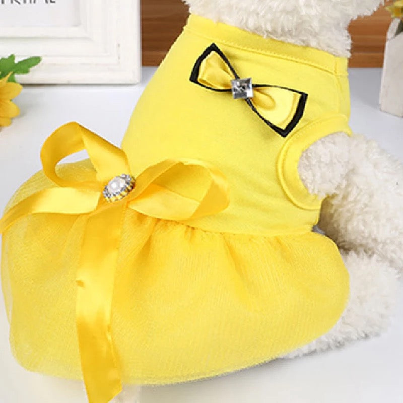 Lexa pet frock - yellow | Winter