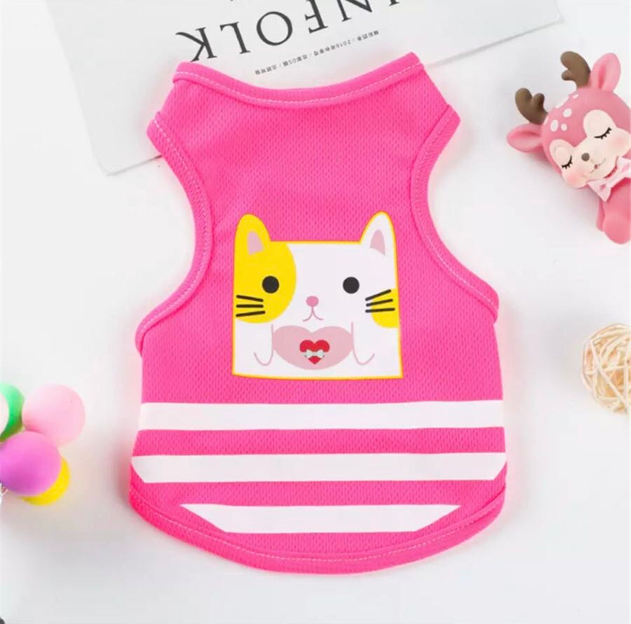 Kitty love pet shirt - pink