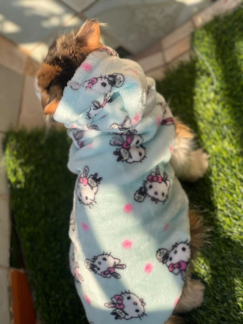 Hello kitty pet hoodie - Adriatic mist ❄️🐾